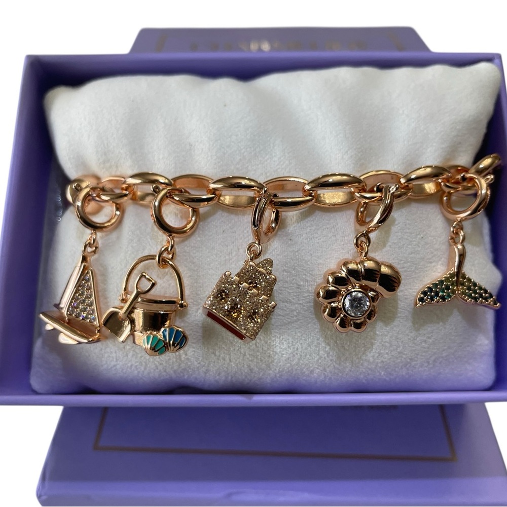Bomb Party - 2026 Charmelier Bracelet - Ocean Odyssey - BR97121 5 Charms! NIB